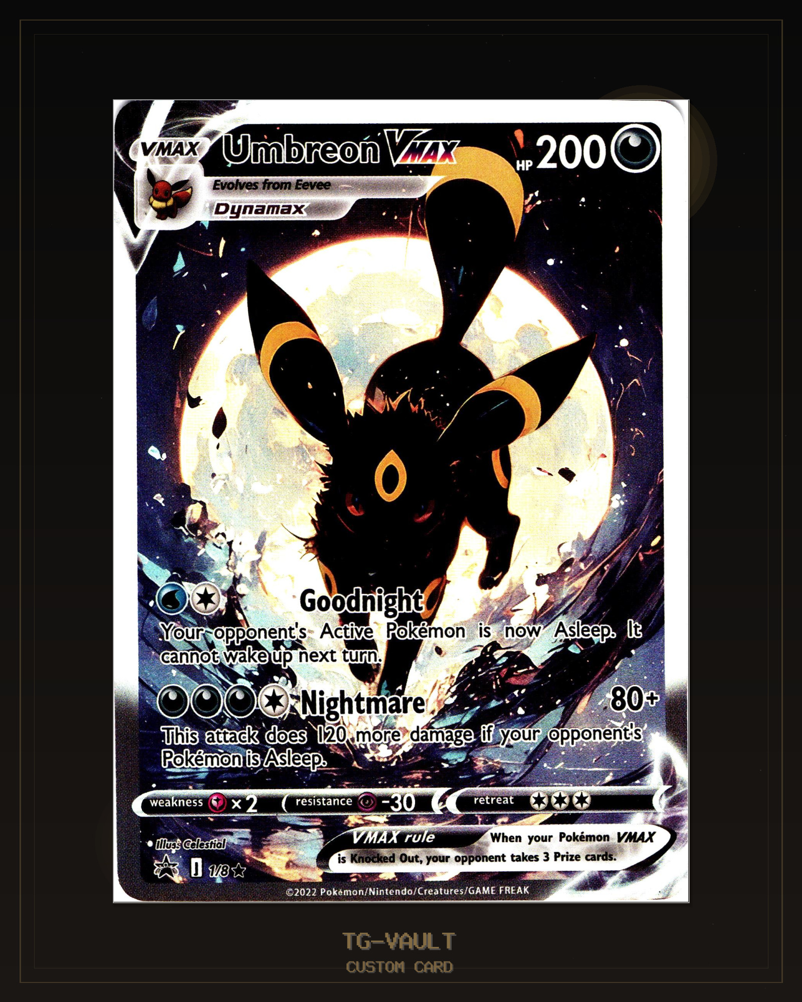 UMBREON - MOON – DARK SERIES UMBREON - MOON – DARK SERIES – aktuell ausverkauft bei TG Vault