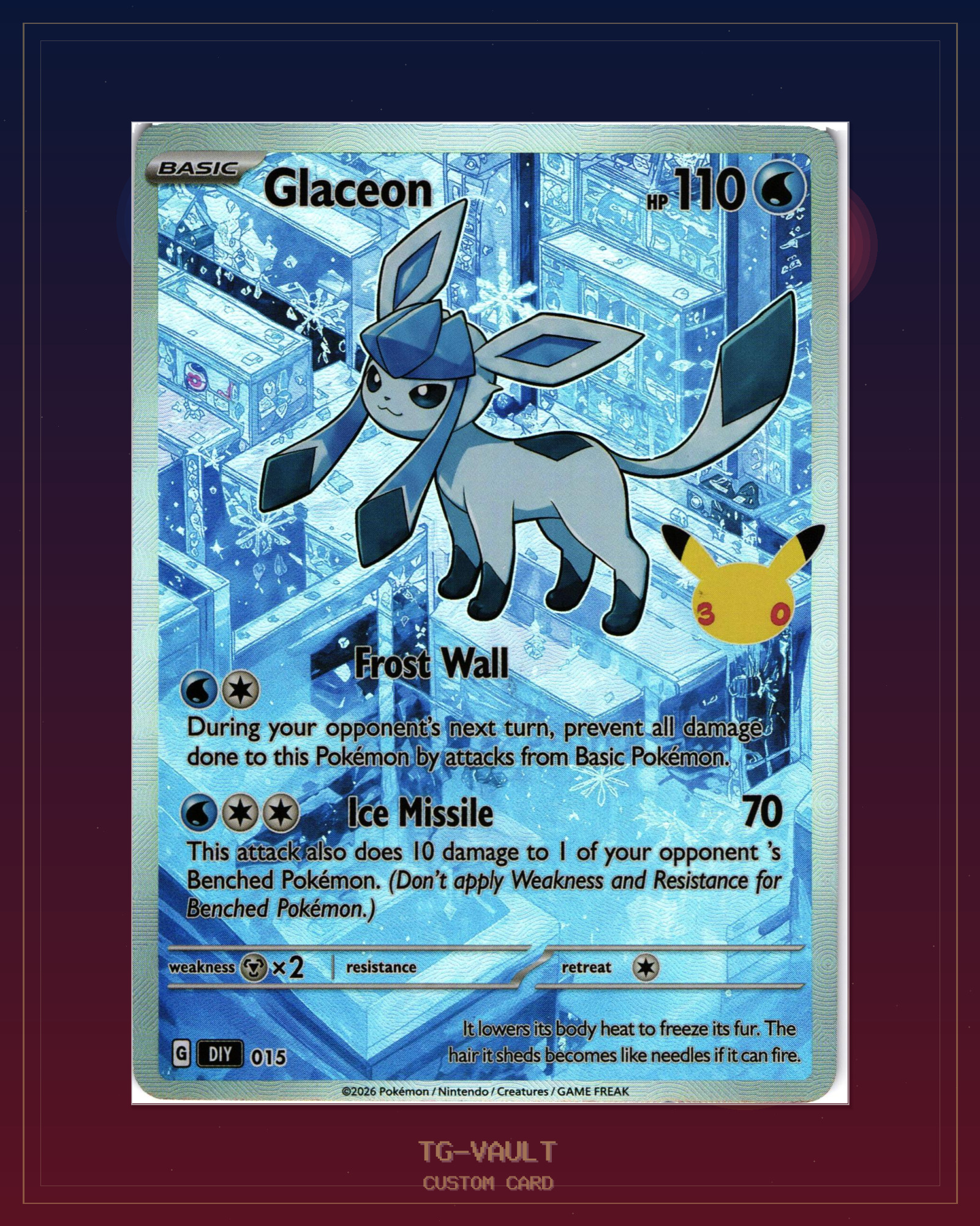 GLACEON – 30TH ANNIVERSARY GLACEON – 30TH ANNIVERSARY – aktuell ausverkauft bei TG Vault