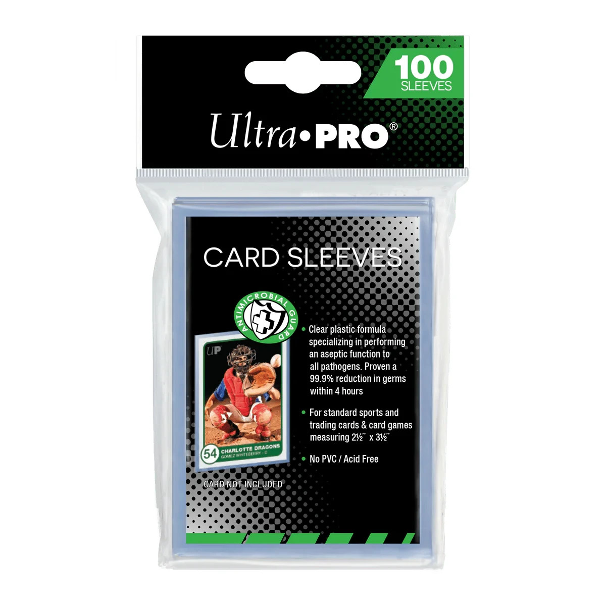 Ultra Pro: 2-1/2" x 3-1/2" Antimicrobial Card Sleeves - 100 Sleeves – Sleeves & Schutz bei TG Vault